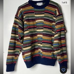 Botto Vintage Men's Wool Sweater Made In Italy Size Large